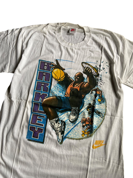 VTG Nike Grey Tag Charles Barkley Dunking Tee Sz XLT