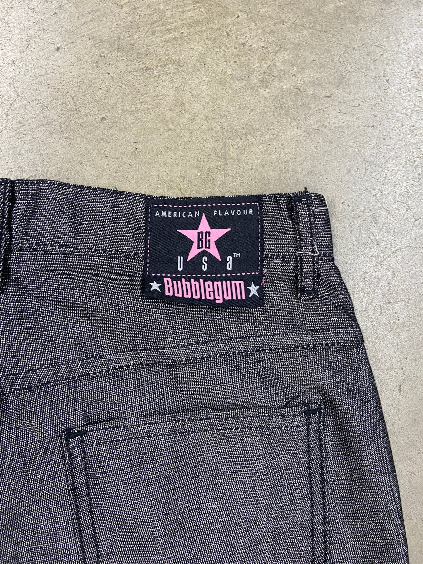 Y2K Bubblegum Shimmer Denim Jeans Sz 9
