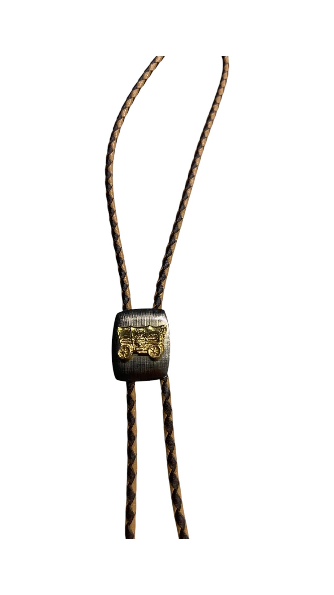 VTG Wagon Brown Bolo Tie