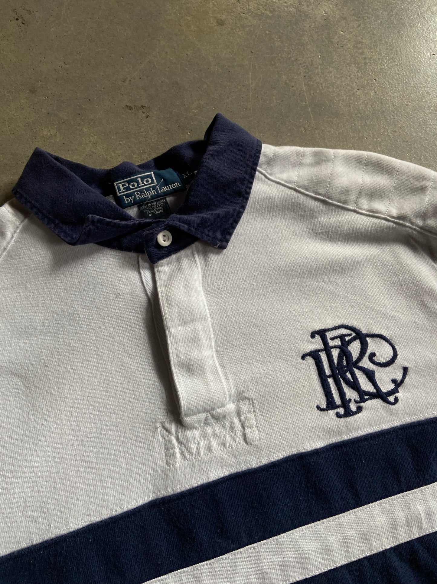 VTG Polo Ralph Lauren Rugby Shirt Sz XL