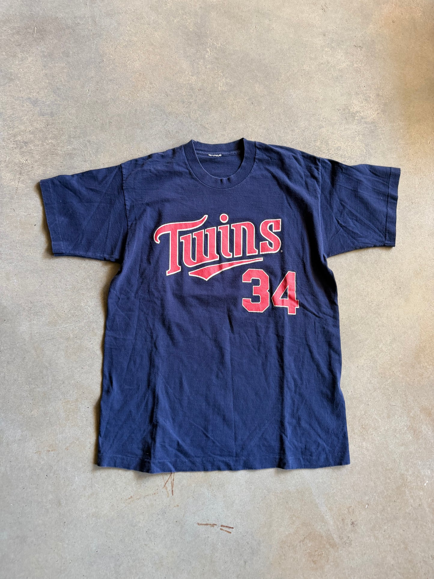 VTG Minnesota Twins Kirby Puckett Tee Sz L