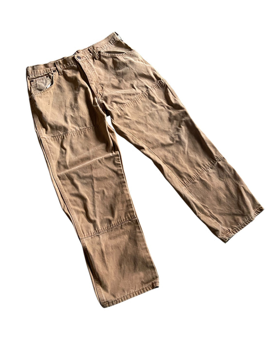 VTG Dickies Tan Canvas Pants Sz 35x29