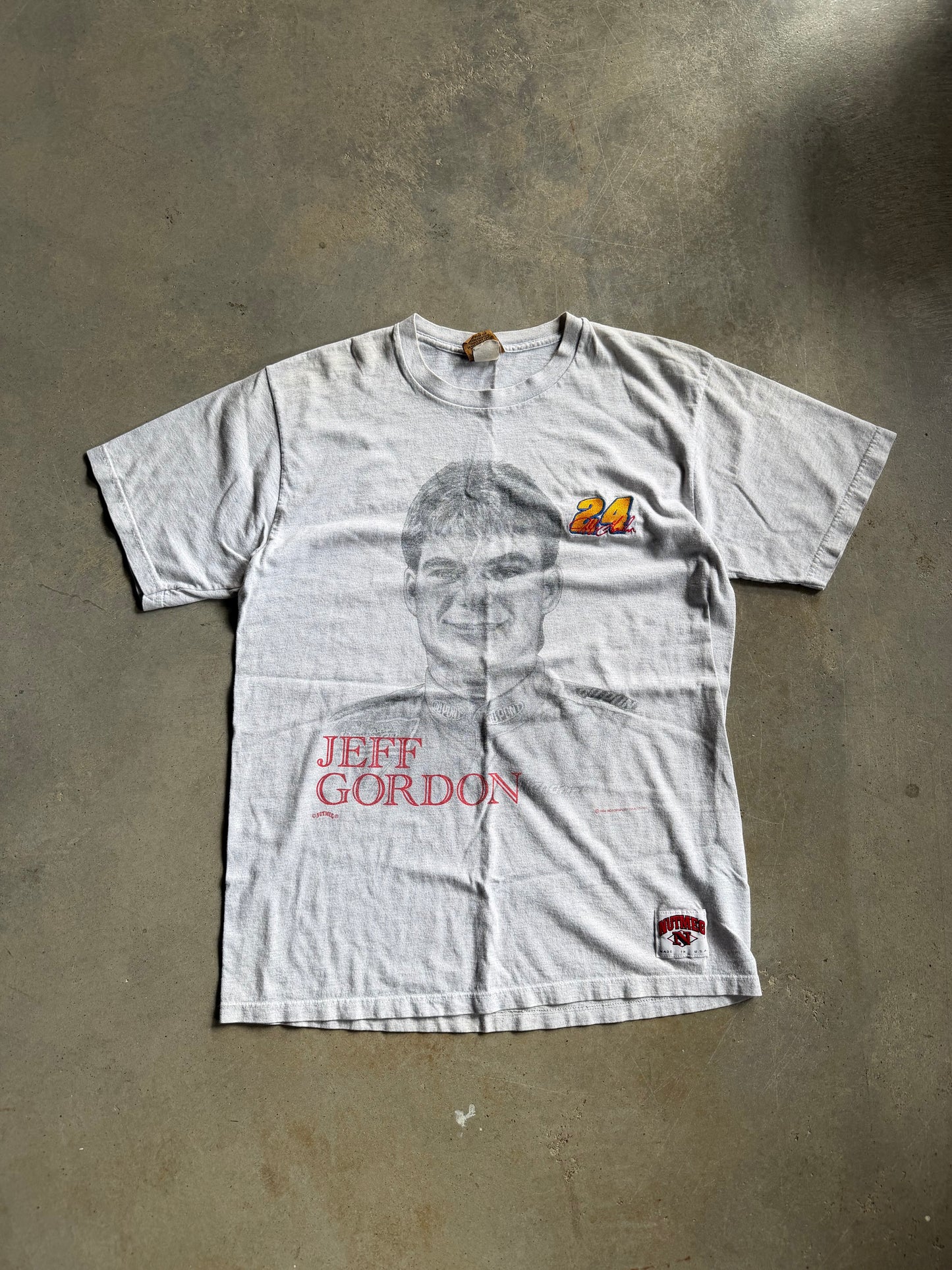 VTG Jeff Gordon Nutmeg Portrait Tee Sz L