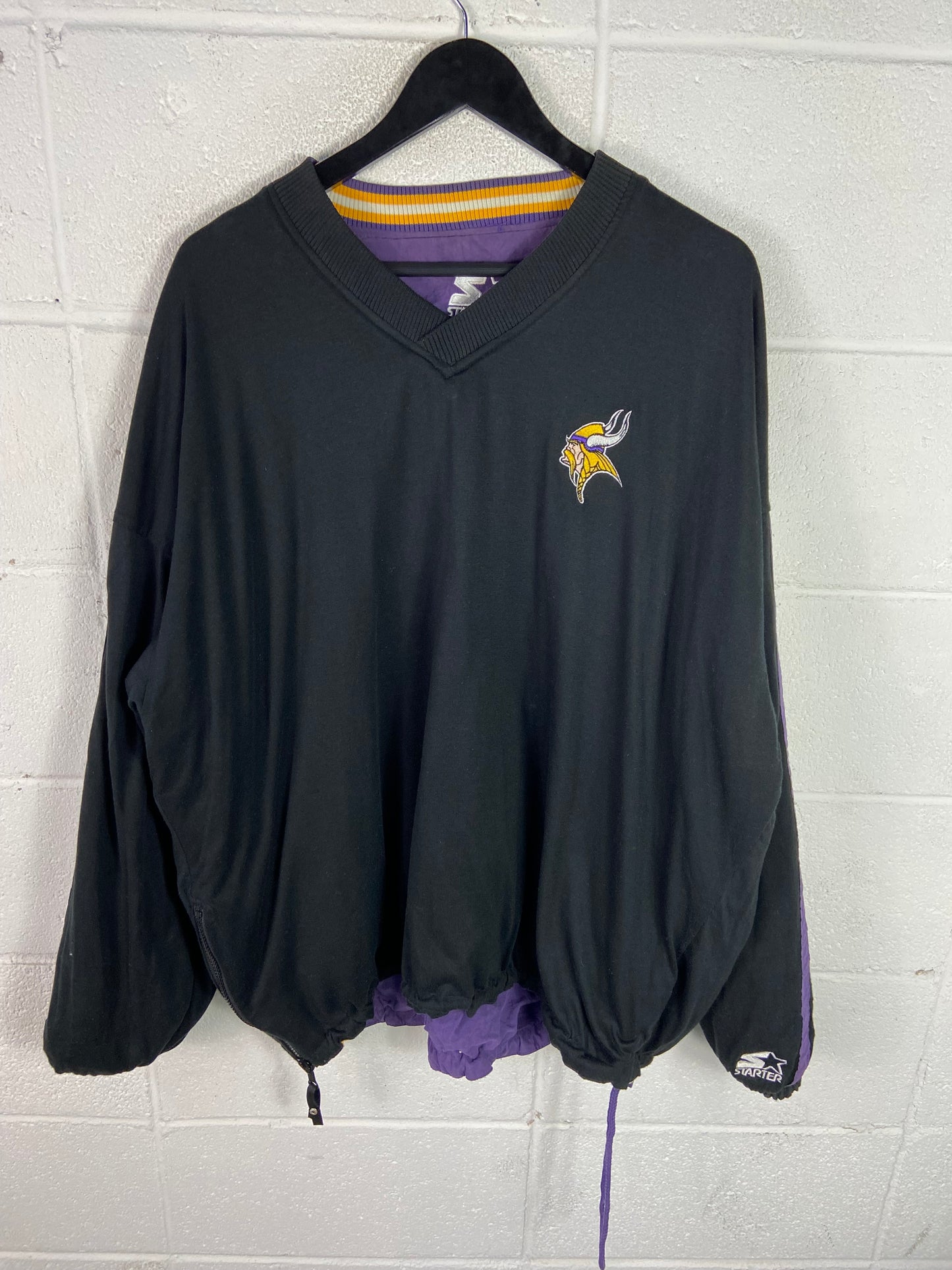 VTG Starter Reversible Minnesota Vikings Pullover Sz XXL