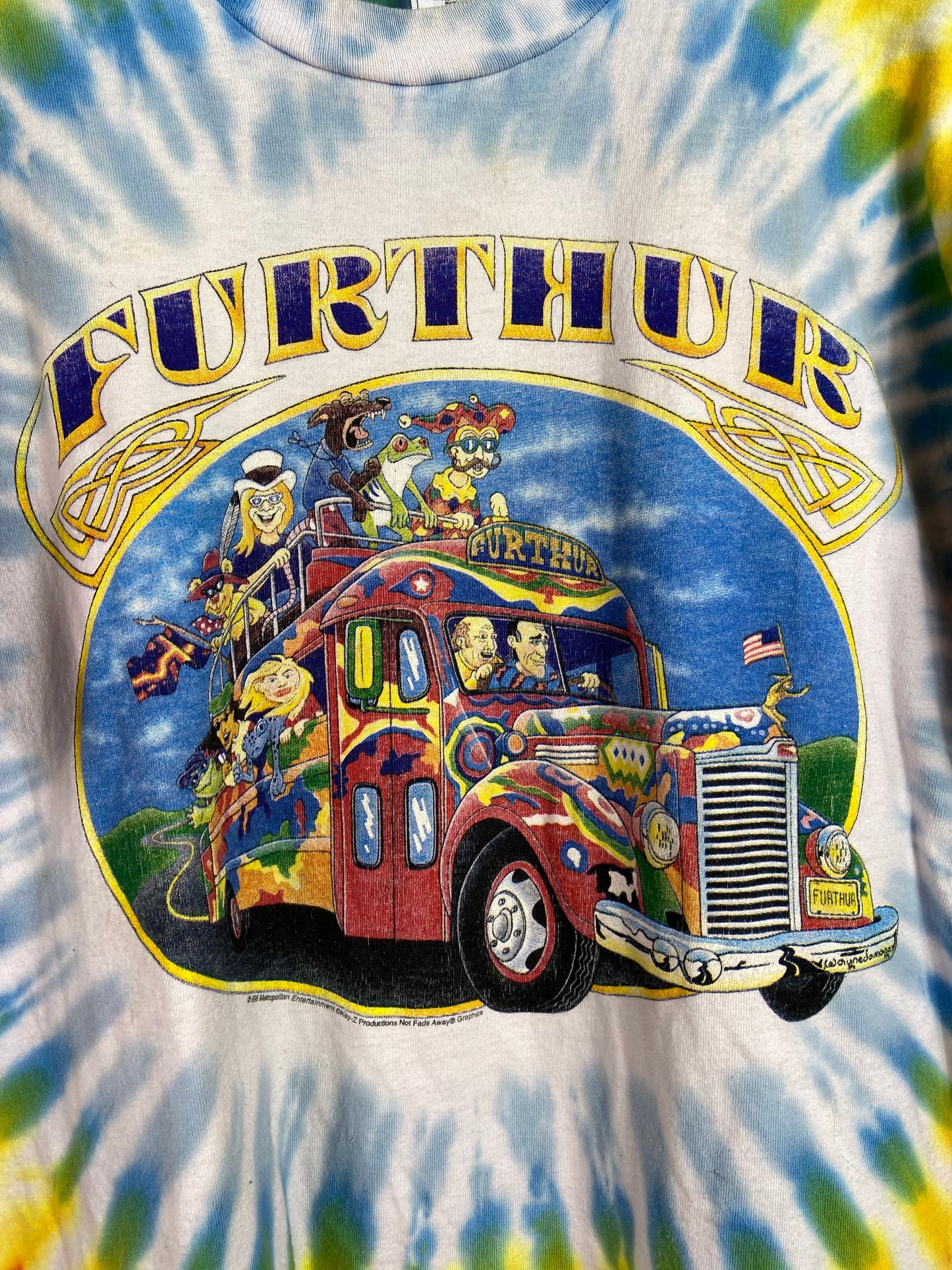 VTG Furthur Festival '96 Tye Dye Tee Sz XL