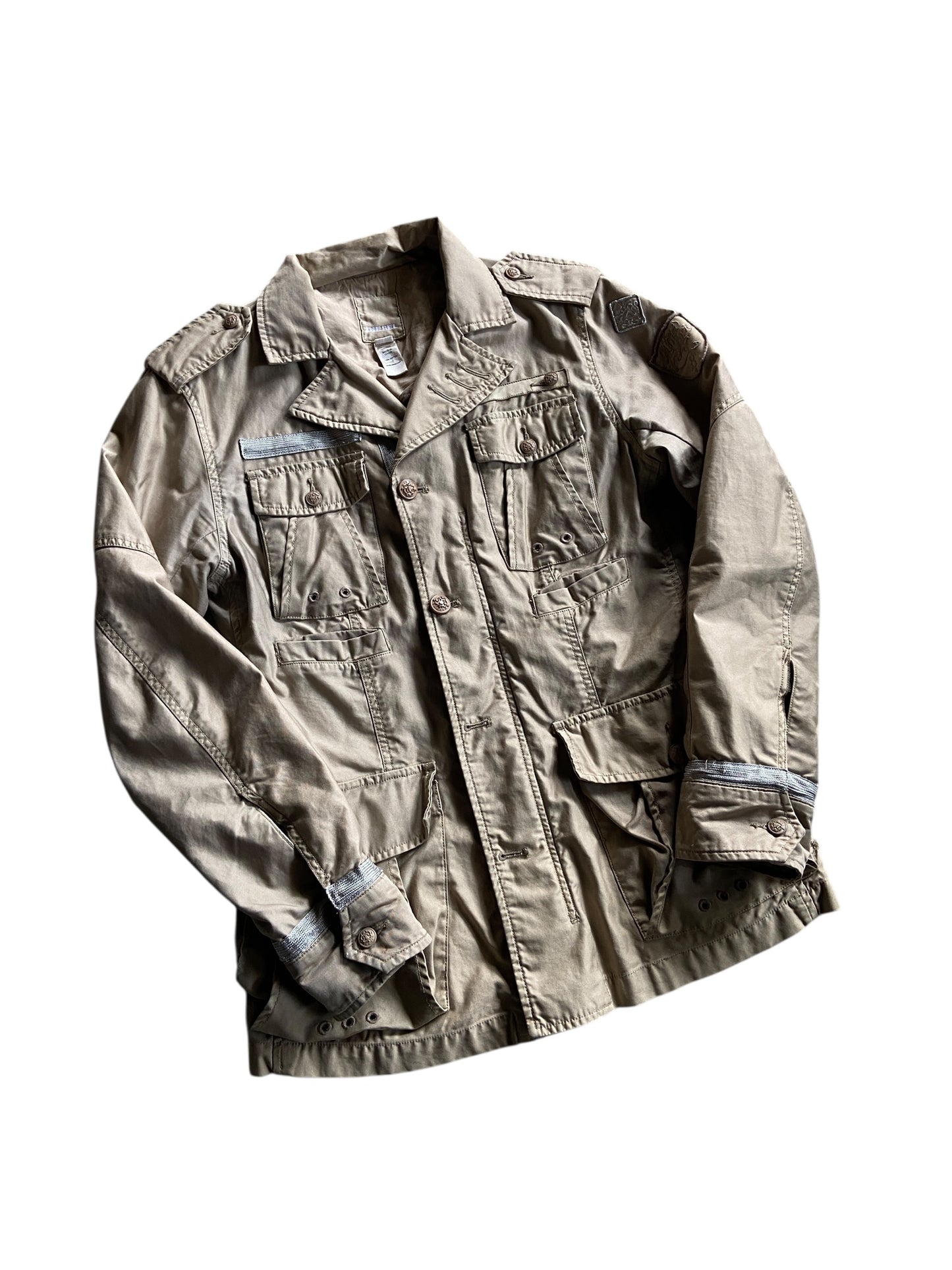 VTG Women's Diesel Khaki Jacket Sz S