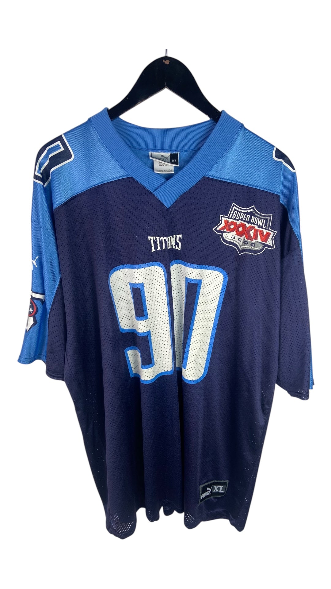 VTG Tennessee Titans Jevon Kearse Super Bowl 2000 Jersey Sz XL