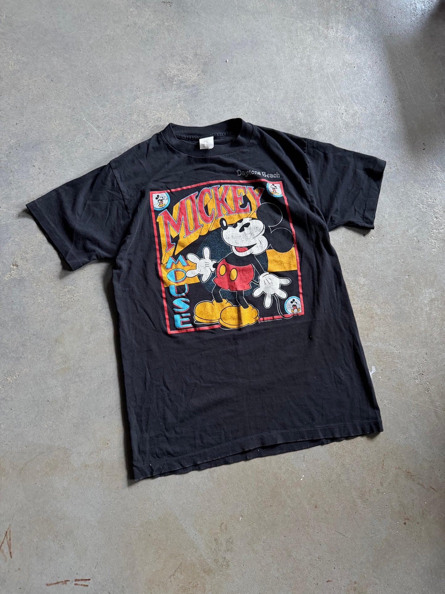 VTG Mickey Mouse Daytona Beach Tee Sz S