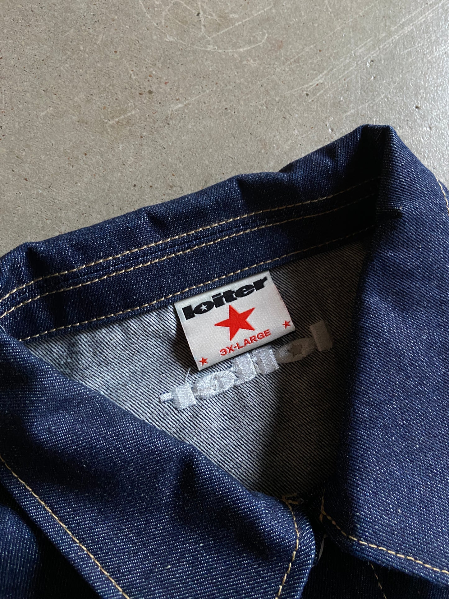 Loiter Denim Button Up Jacket Sz 2XL