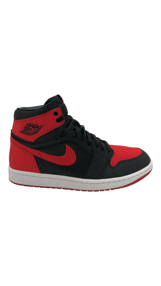 Preowned Jordan 1 Retro High OG Satin Bred (Women's) Sz 12W/10.5M FD4810-061