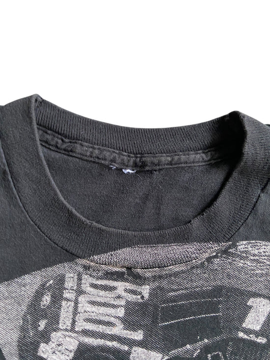 VTG Budweiser Bill Elliot All Over Print Tee Sz XL