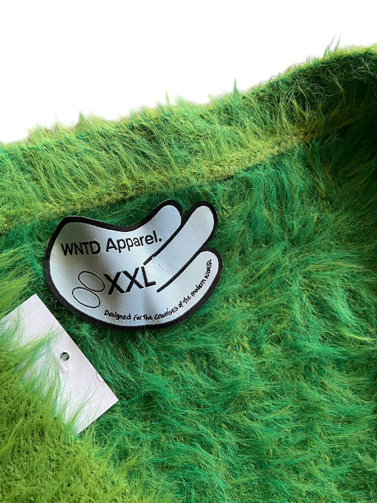 Wntd Apparel Mohair Green Cardigan Sz XXL