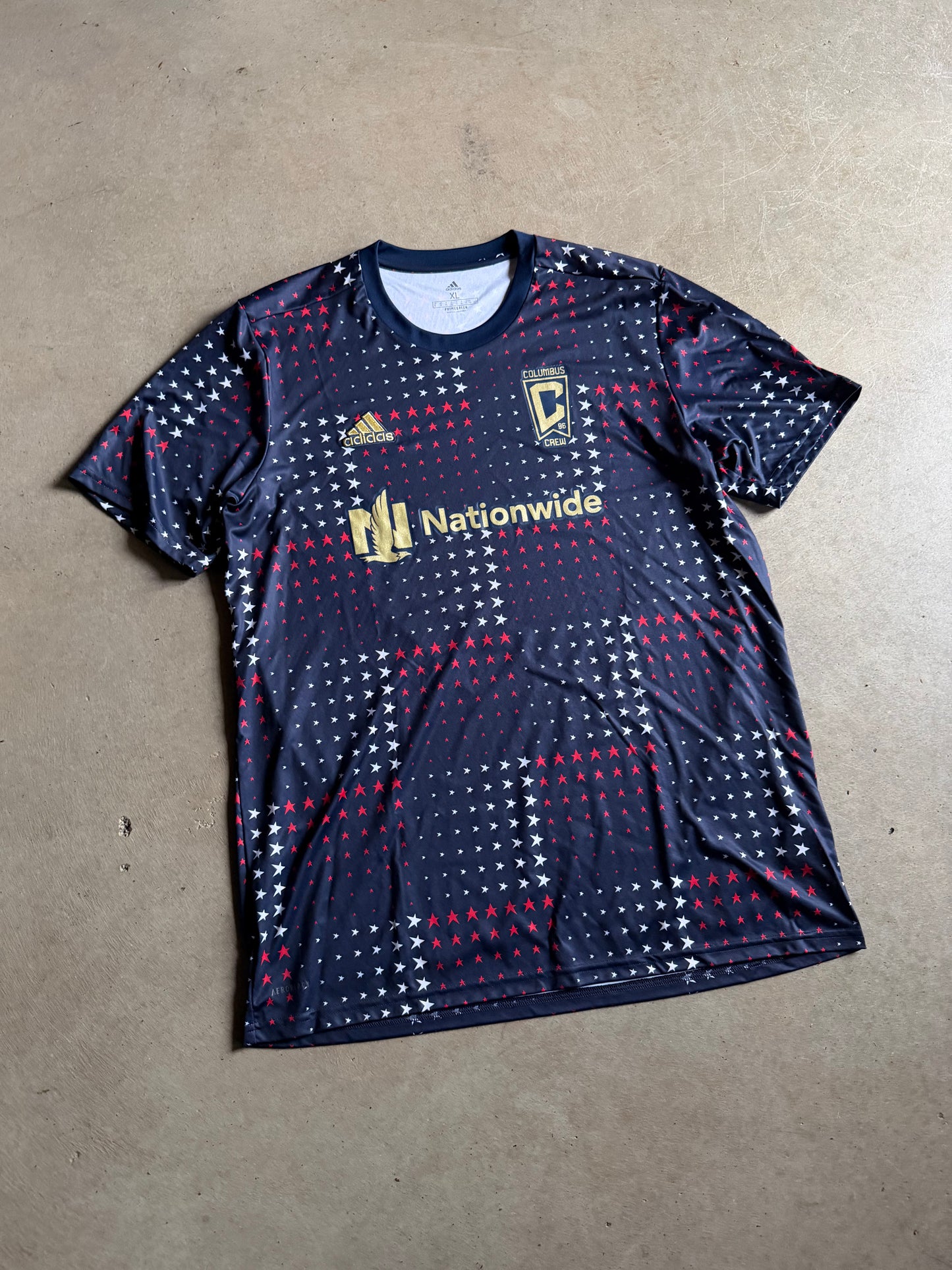 Columbus Crew Nationwide Adidas Soccer Jersey Sz XL