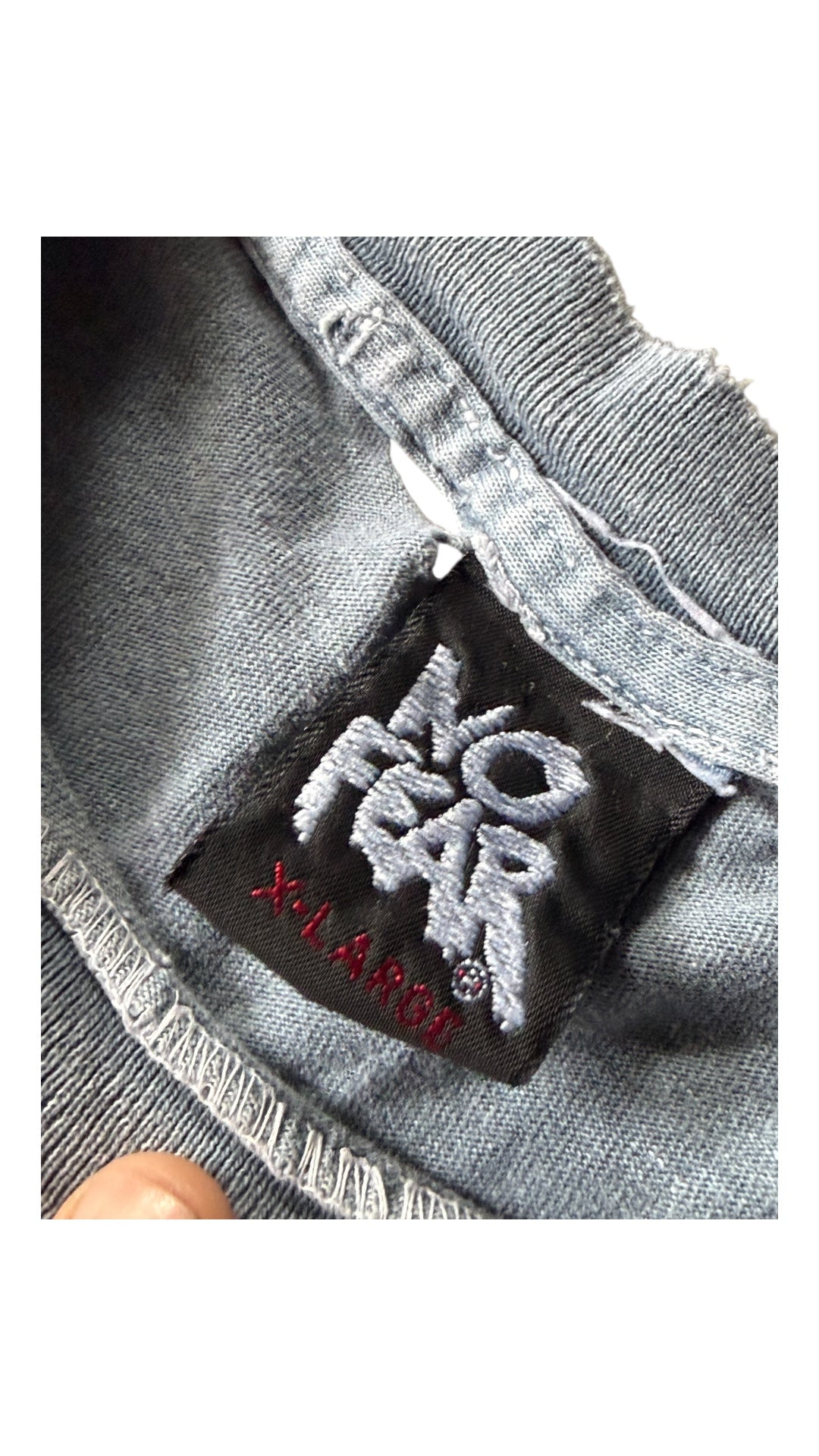 VTG Thrashed No Fear Blue Tee Sz XL