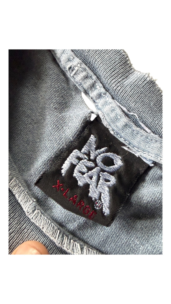 VTG Thrashed No Fear Blue Tee Sz XL