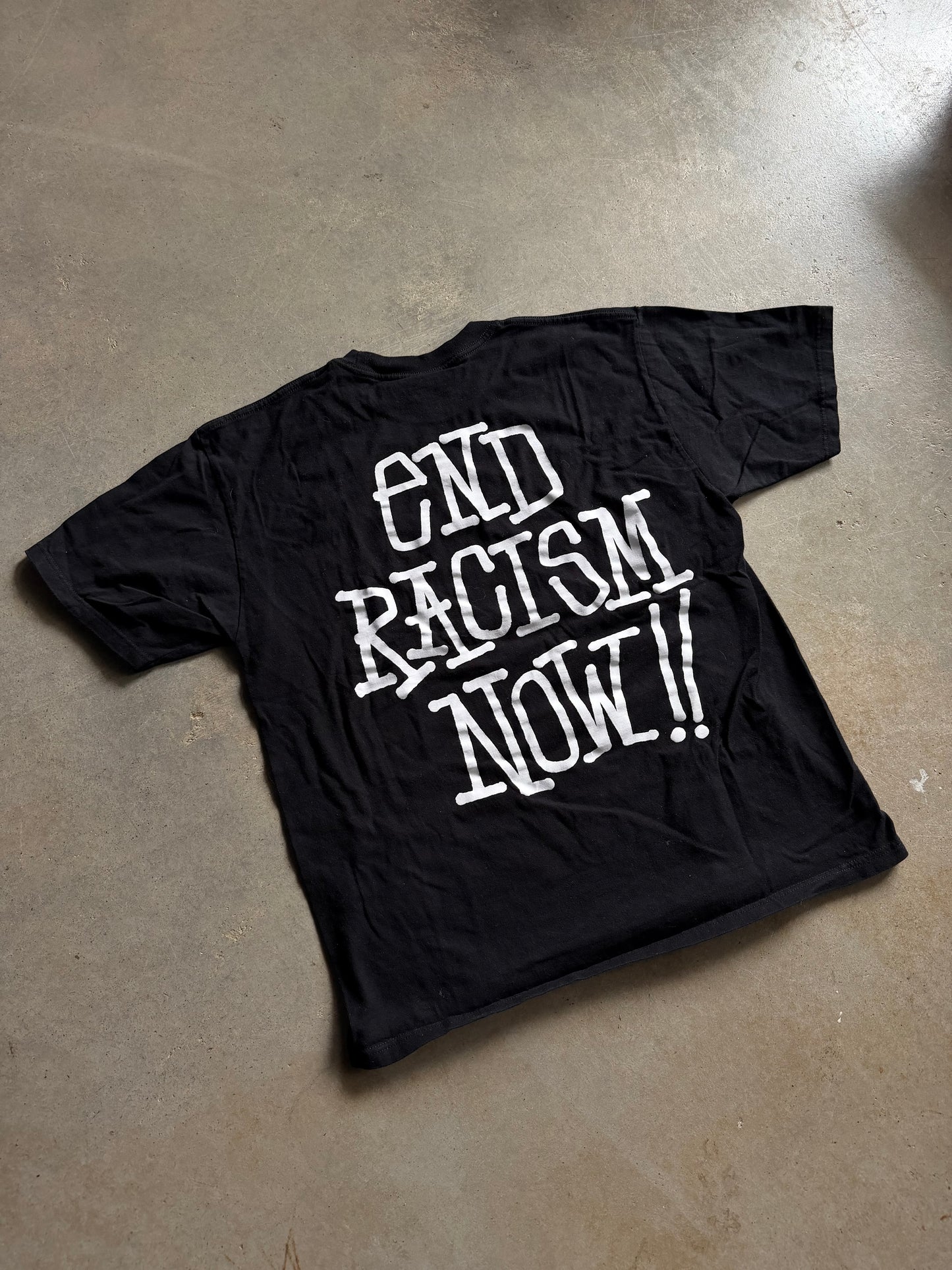Stussy Stand Firm End Racism Now Tee Sz L