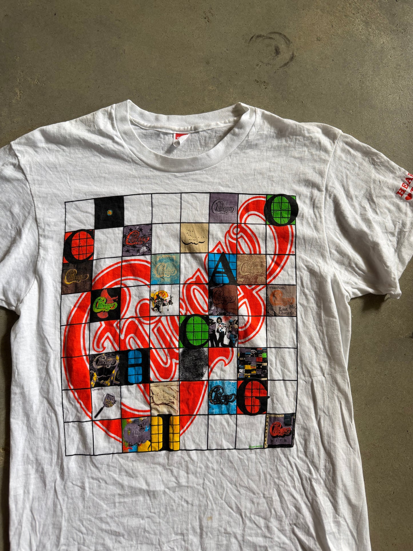 VTG 1990 Chicago Rock Band Tee Sz L