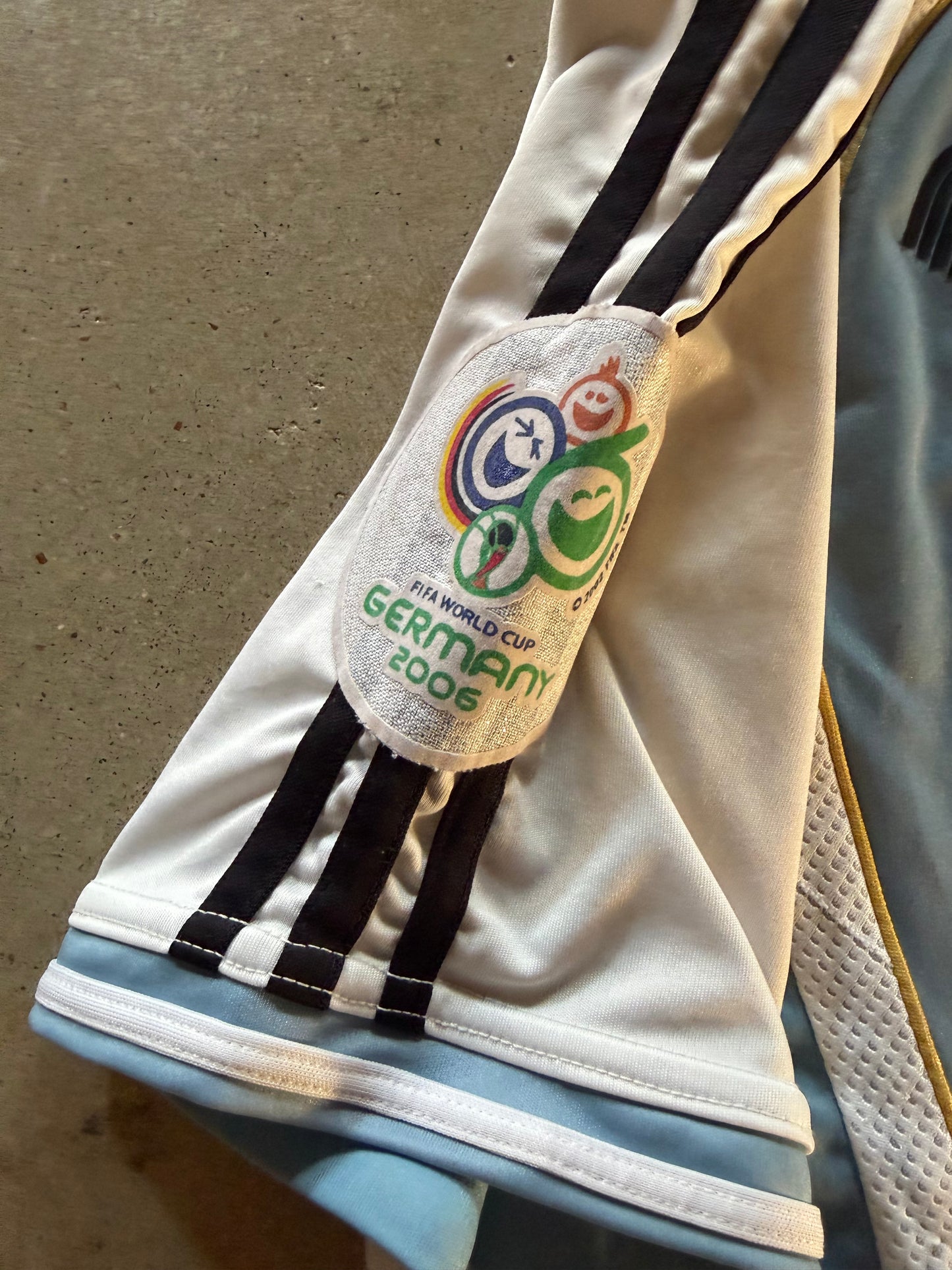 Argentina World Cup 2006 Germany Lionel Messi Soccer Jersey Sz XL