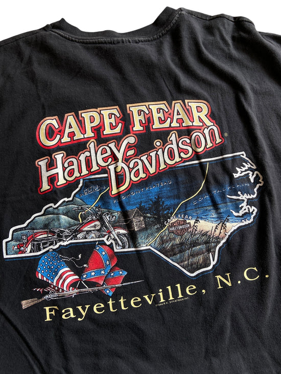 VTG Harley Davidson Lone Survivor Big Print Tee Sz XL