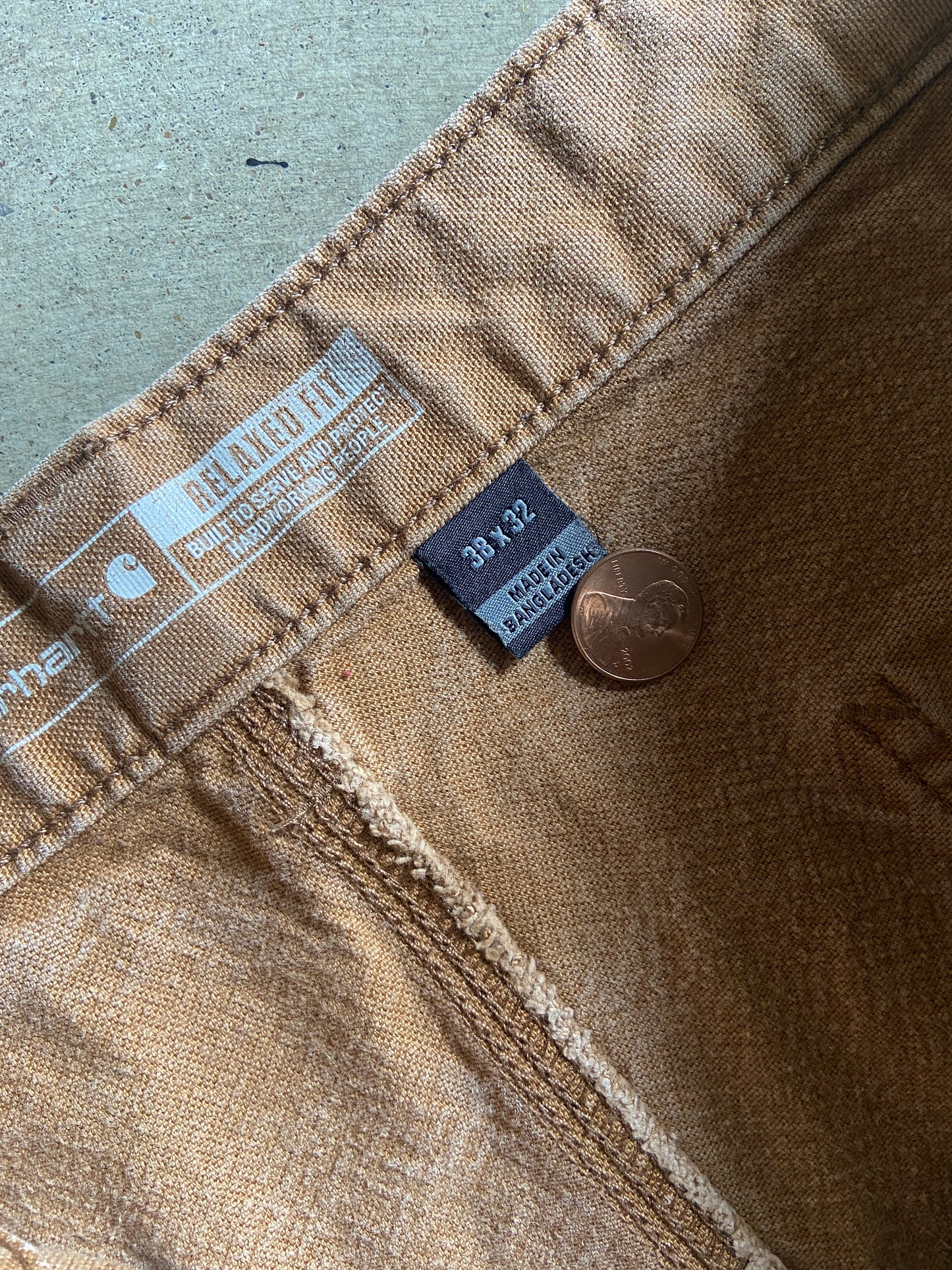 Carhartt Relaxed Fit Carpenter Work Pants Sz 38x32