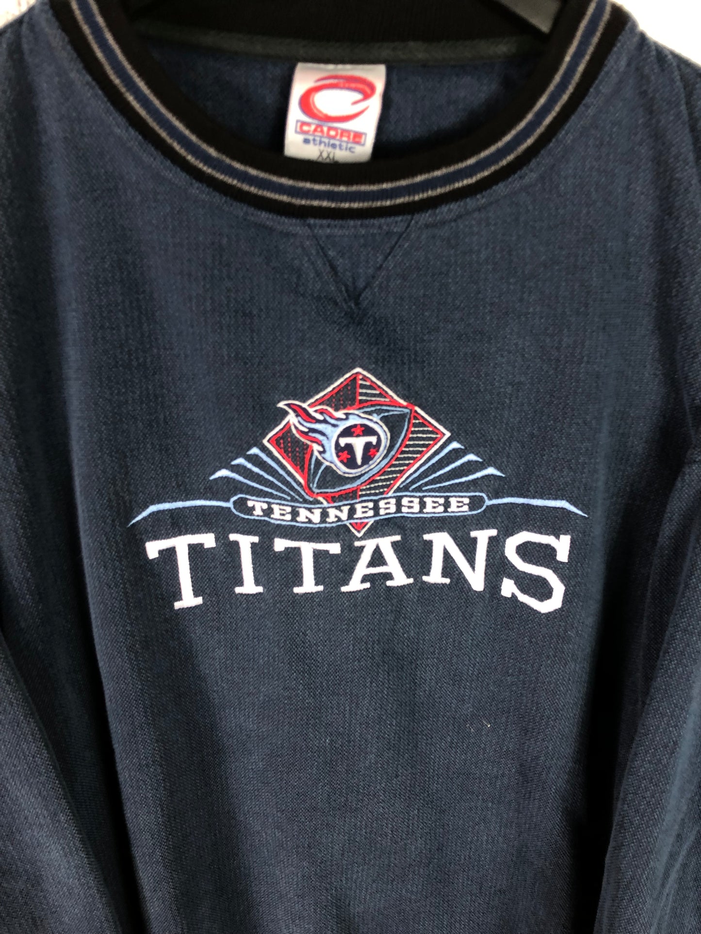 VTG Tennessee Titans Embroidered Sweatshirt Sz XXL