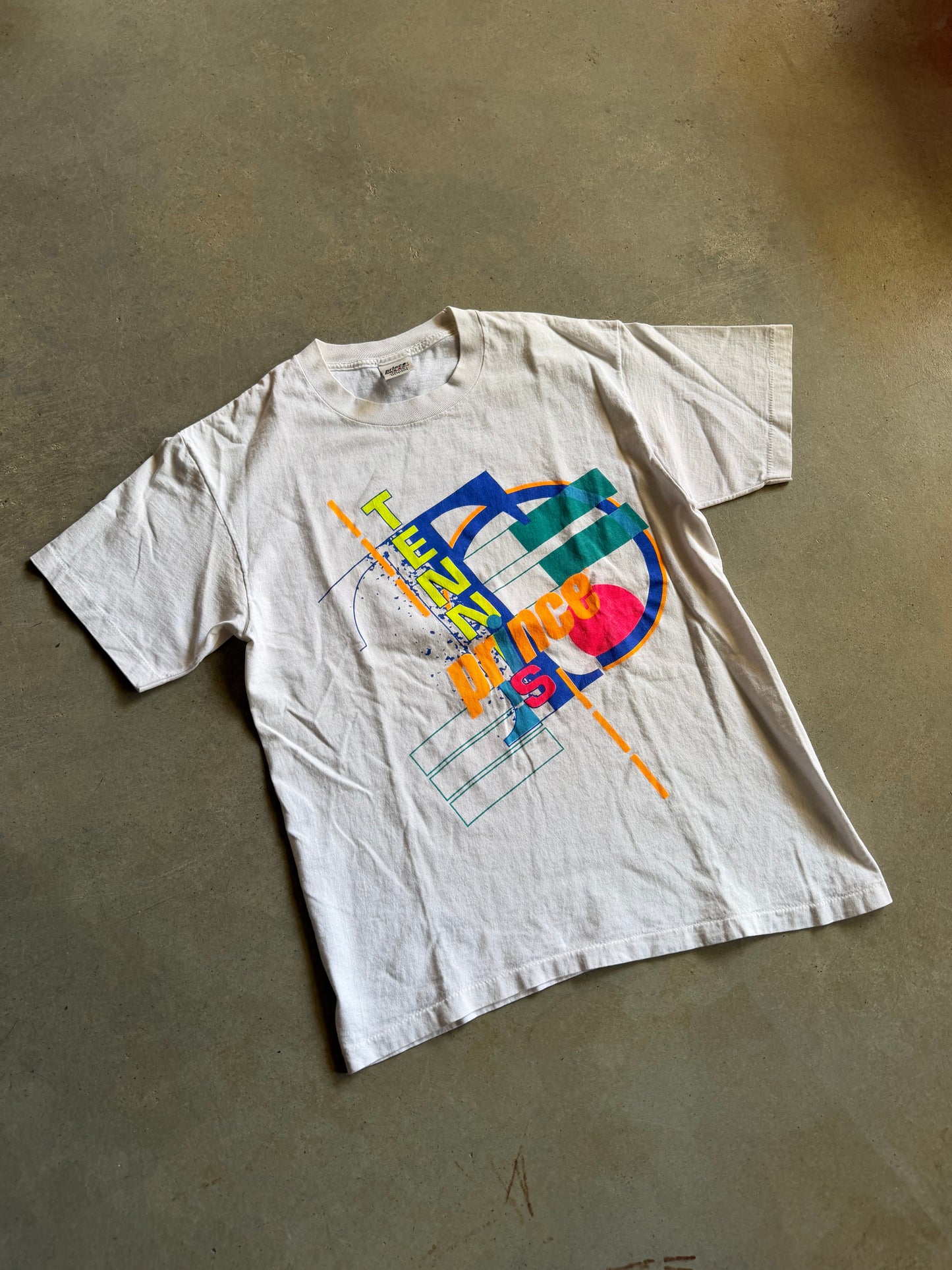 VTG Prince Tennis Multicolor Tee Sz M/L