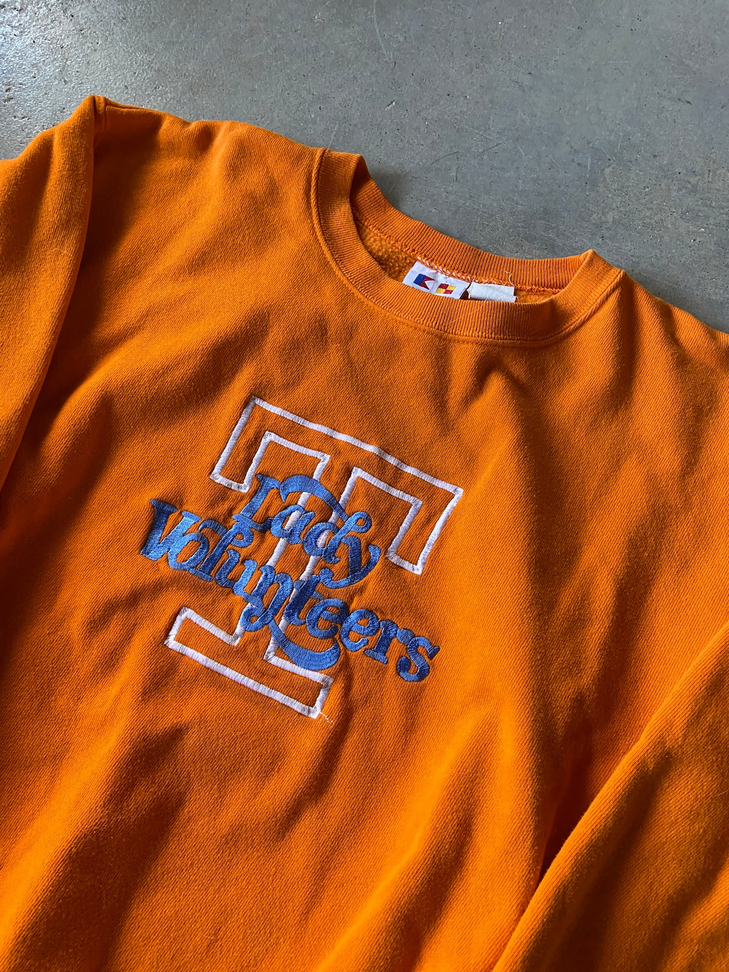 VTG Tennessee Lady Vols Embroidered Logo Sweatshirt Sz Med