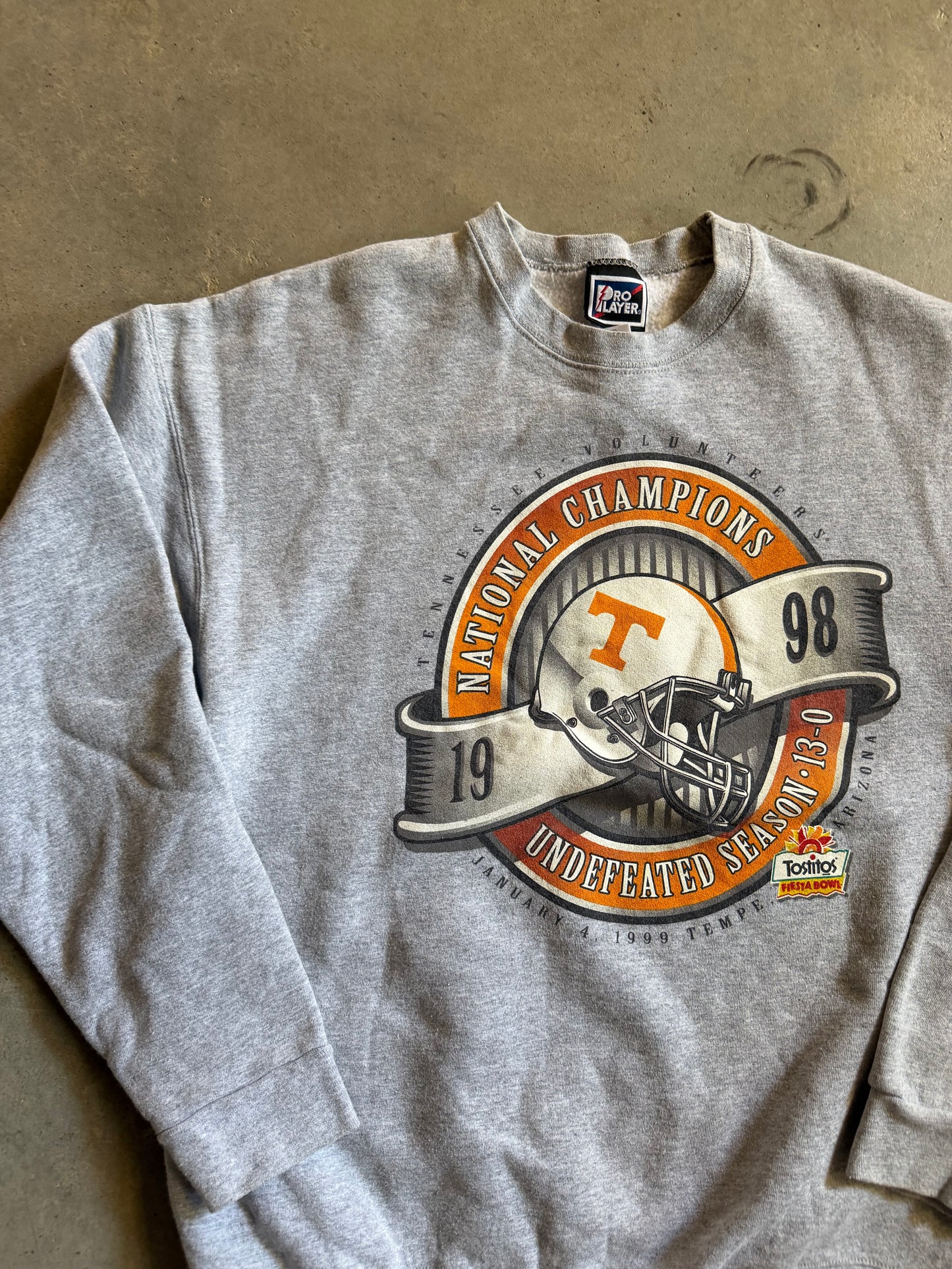 VTG Tennessee Volunteers 1998 Gray Sweatshirt Sz 2XL