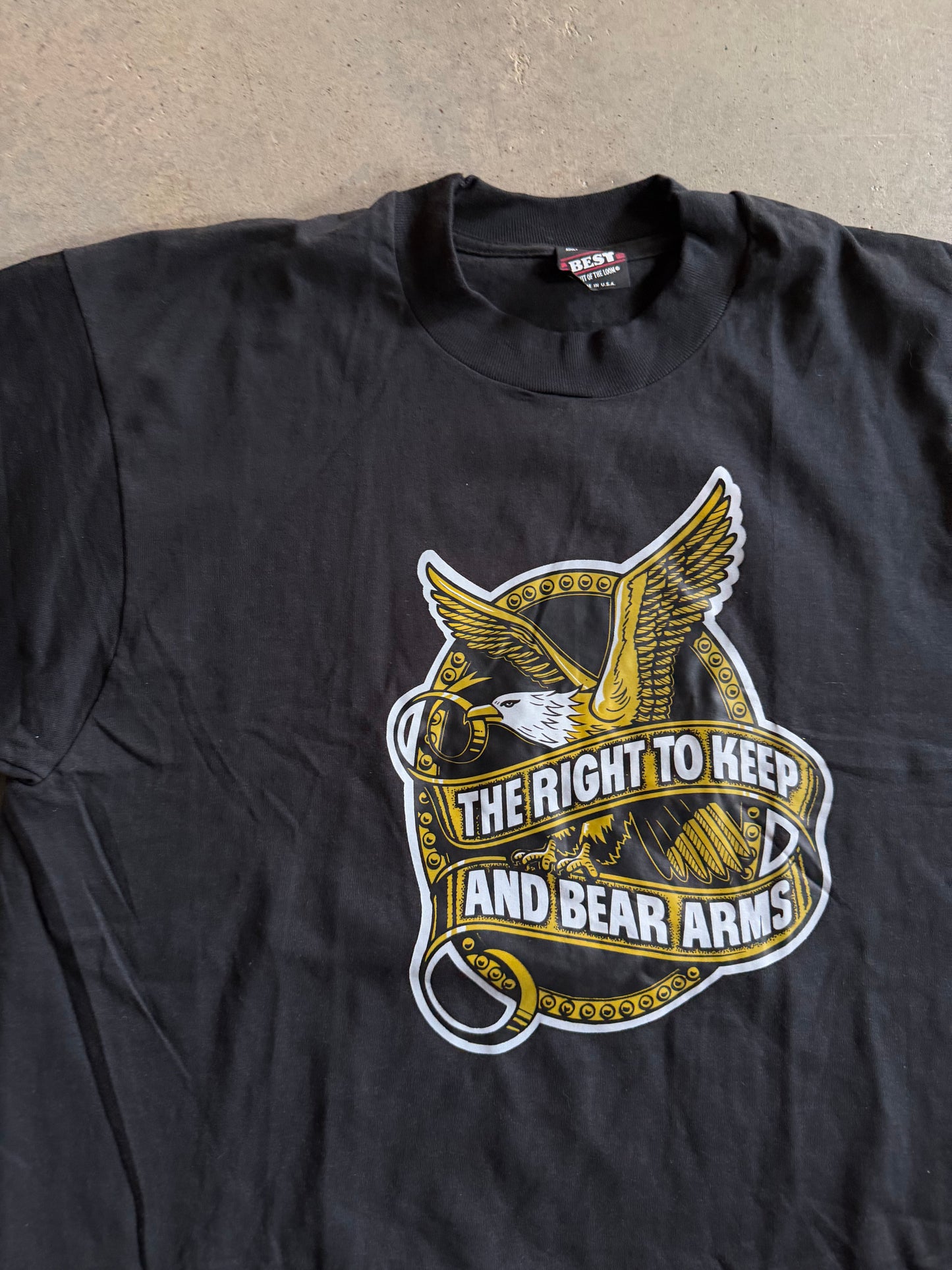 VTG The Right To Bear Arms Tee Sz L