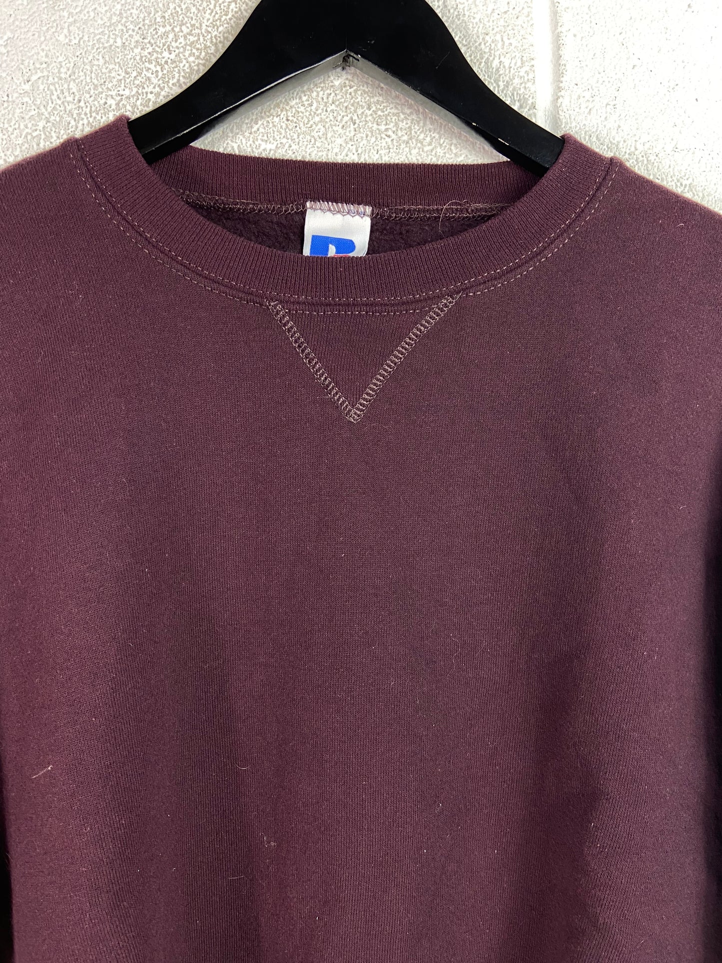 VTG Russell Athletic Burgundy Crewneck Sz M