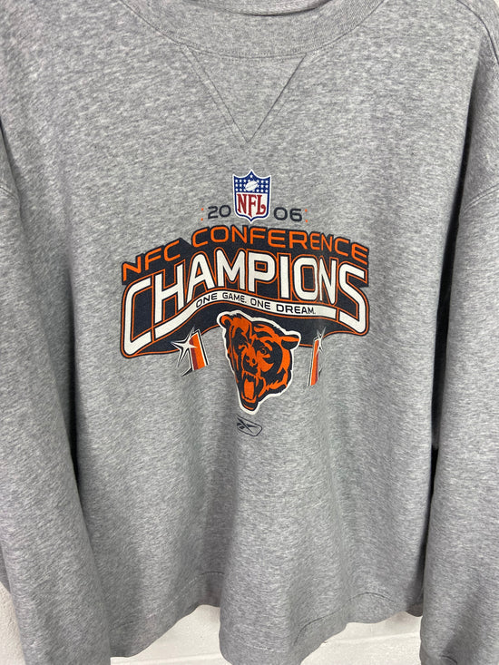 VTG 2006 Chicago Bears NFC Champions NFL Reebok Sweatshirt Sz XXL