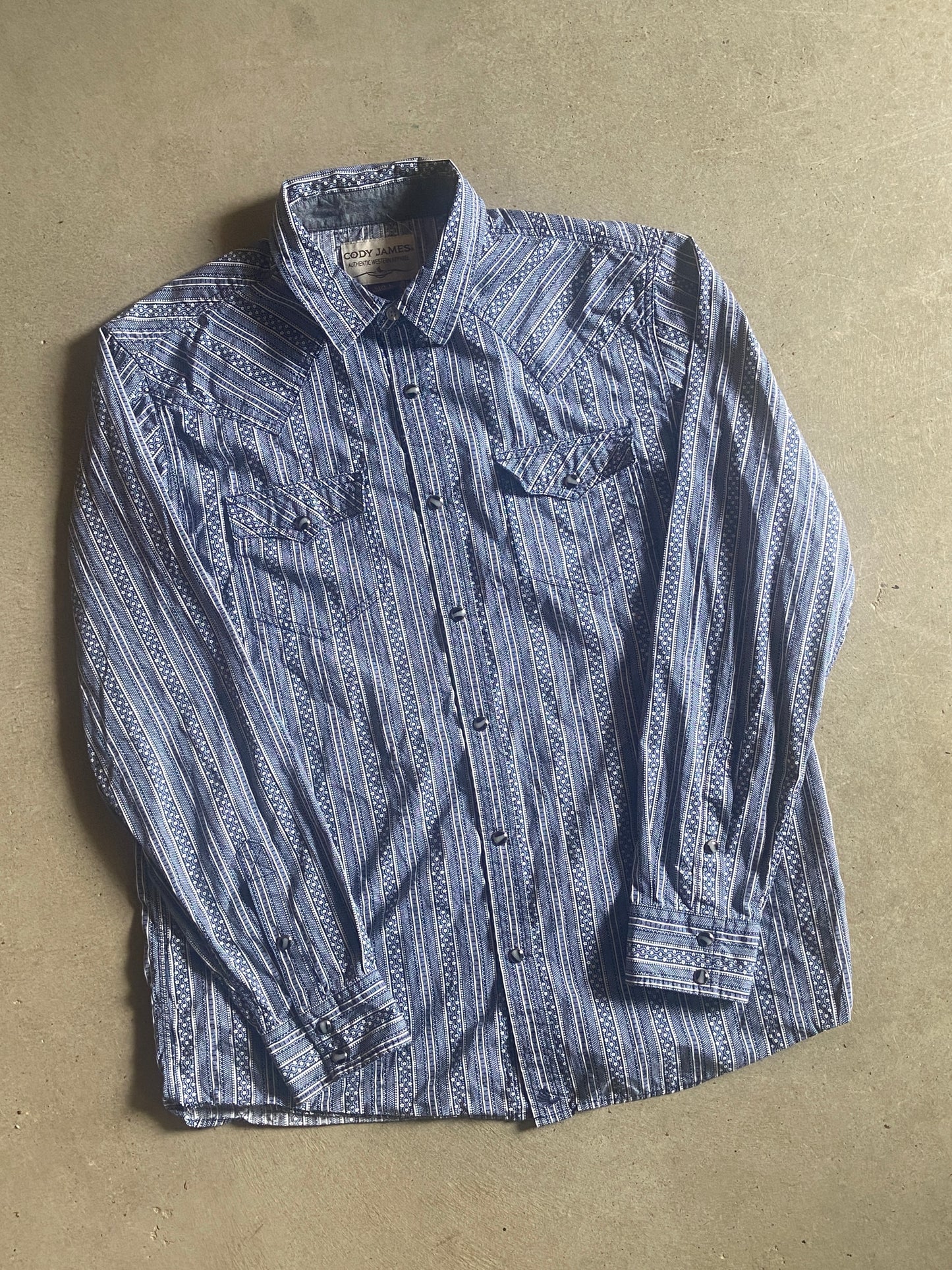 Cody James Western Button Up Shirt Sz L