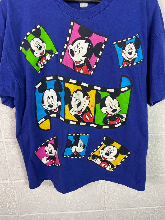 VTG Mickey Mouse “Movie Clip” Tee Sz XL