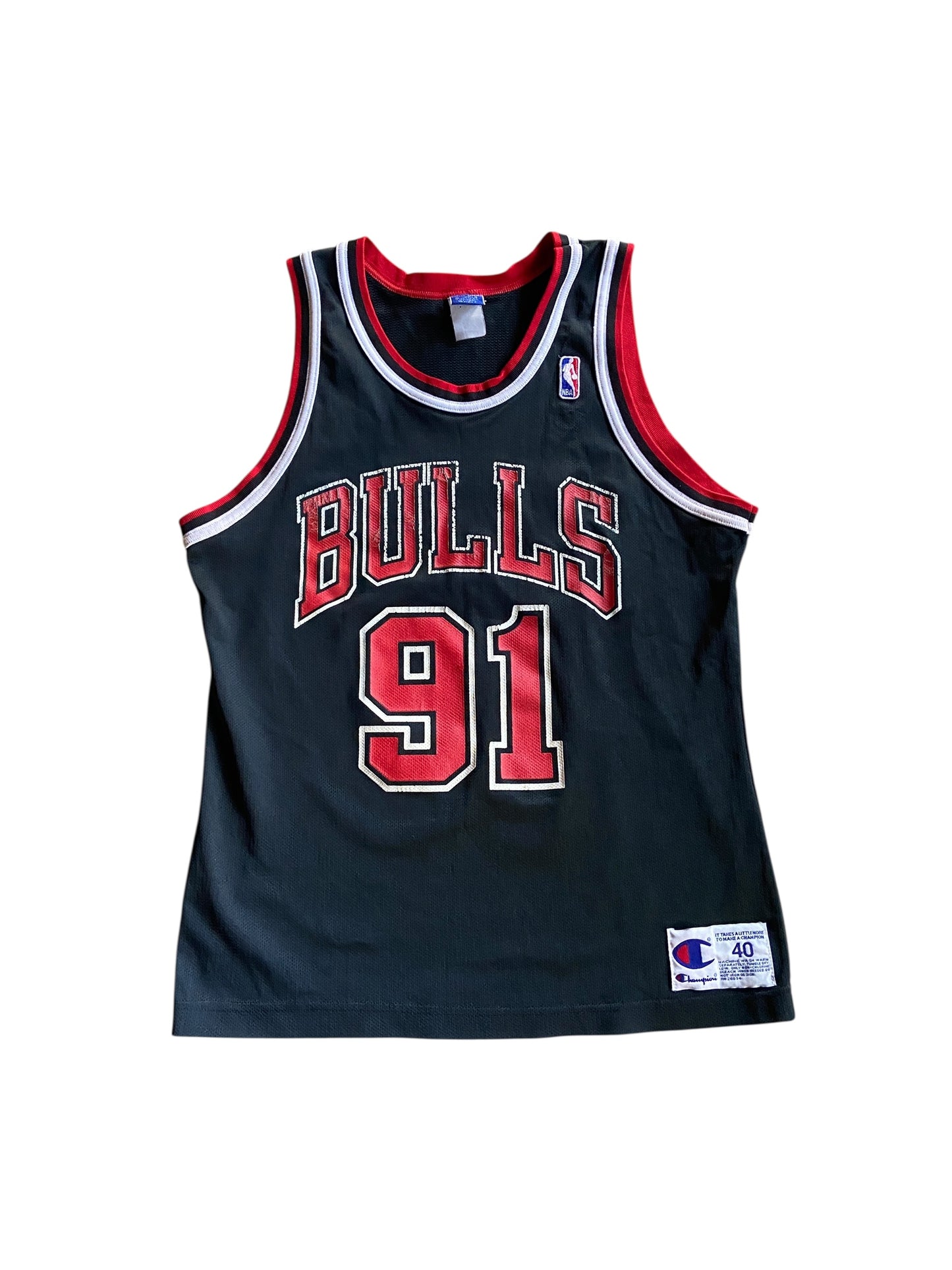VTG Champion Chicago Bulls Dennis Rodman Jersey Sz M