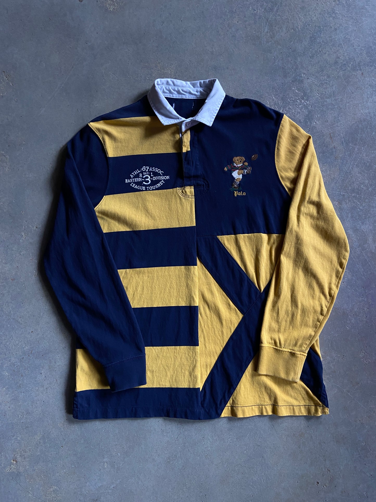 VTG Polo Ralph Lauren Rugby Polo Bear Shirt Sz L/XL