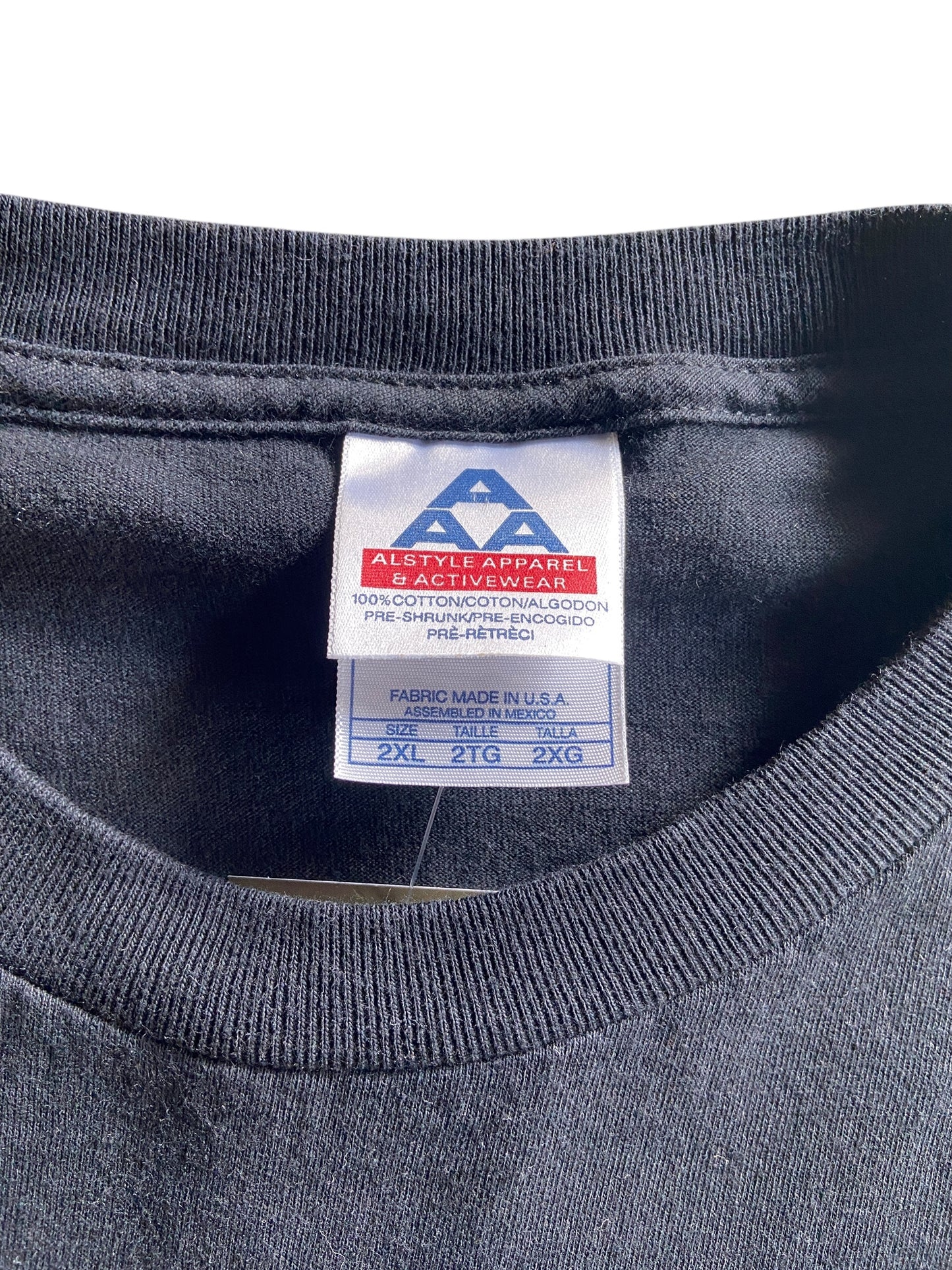 VTG Friends Don't Let Friends Have Mullets Text L/S Tee Sz XXL