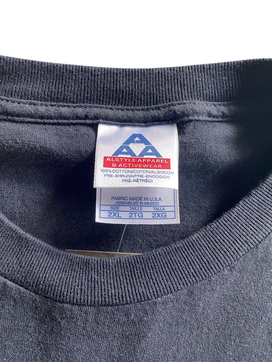 VTG Friends Don't Let Friends Have Mullets Text L/S Tee Sz XXL