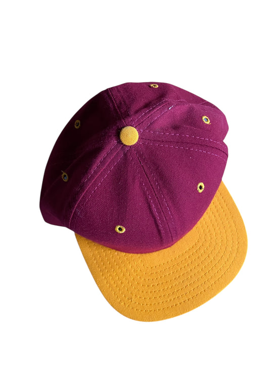 VTG New Era Maroon/Yellow Snapback Hat