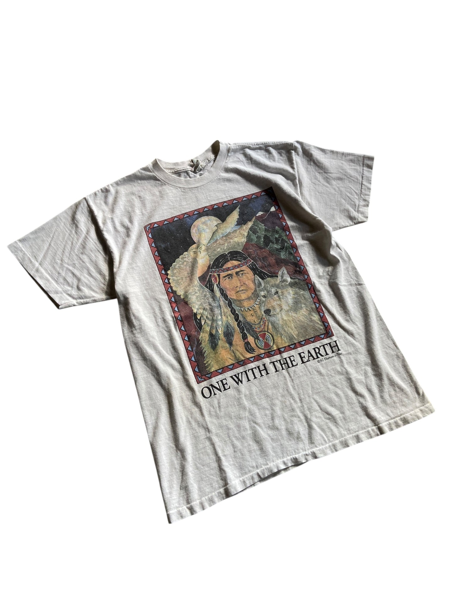 VTG One With The Earth Human i Tee Sz M/L