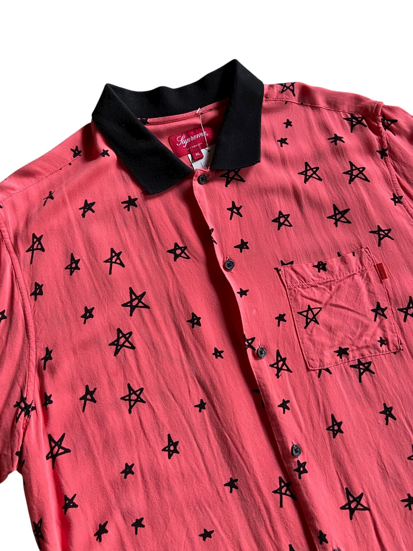 Supreme SS18 Devil Rayon Shirt Sz XL