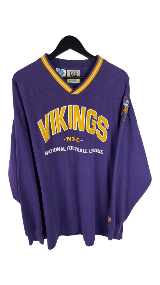 VTG Lee Minnesota Vikings Jersey Sweater Sz XL