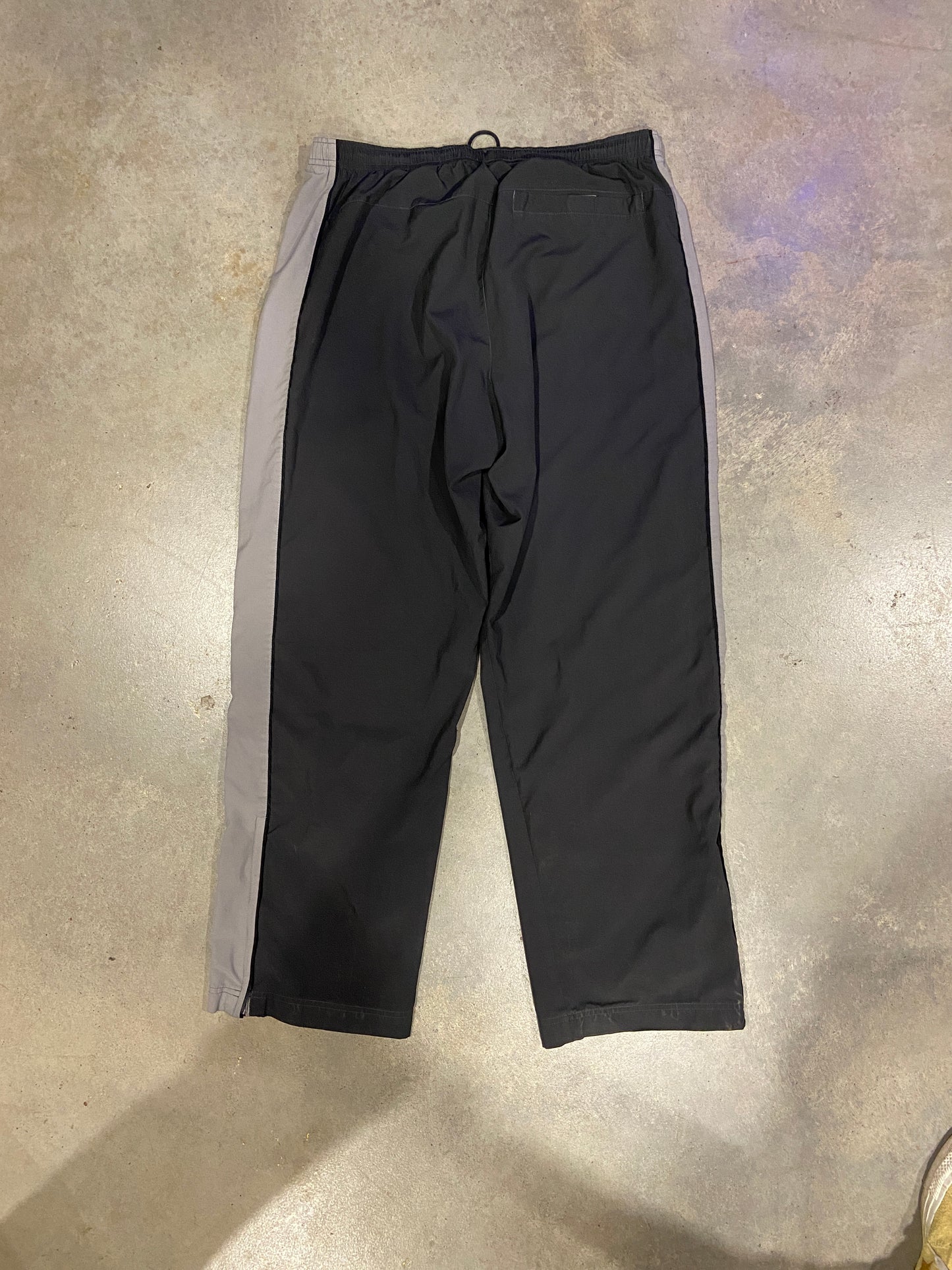 Y2K Nike Pinstripe Two Tone Black Track Pants Sz XL