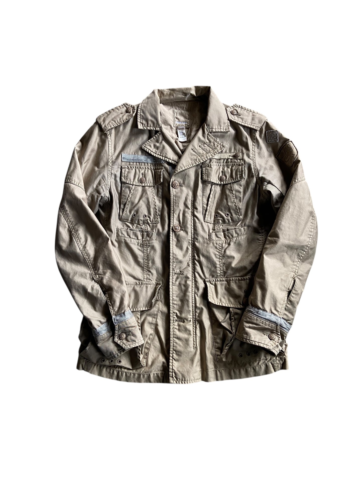 VTG Women's Diesel Khaki Jacket Sz S