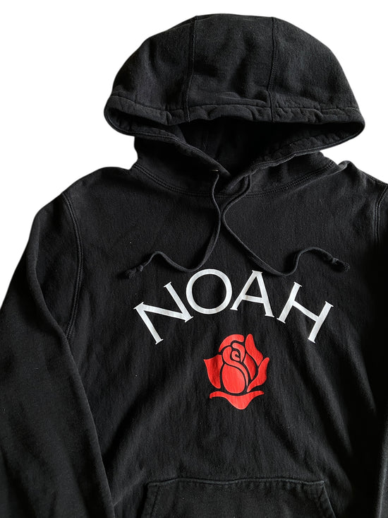 Noah Red Rose Black Hoodie Sz L