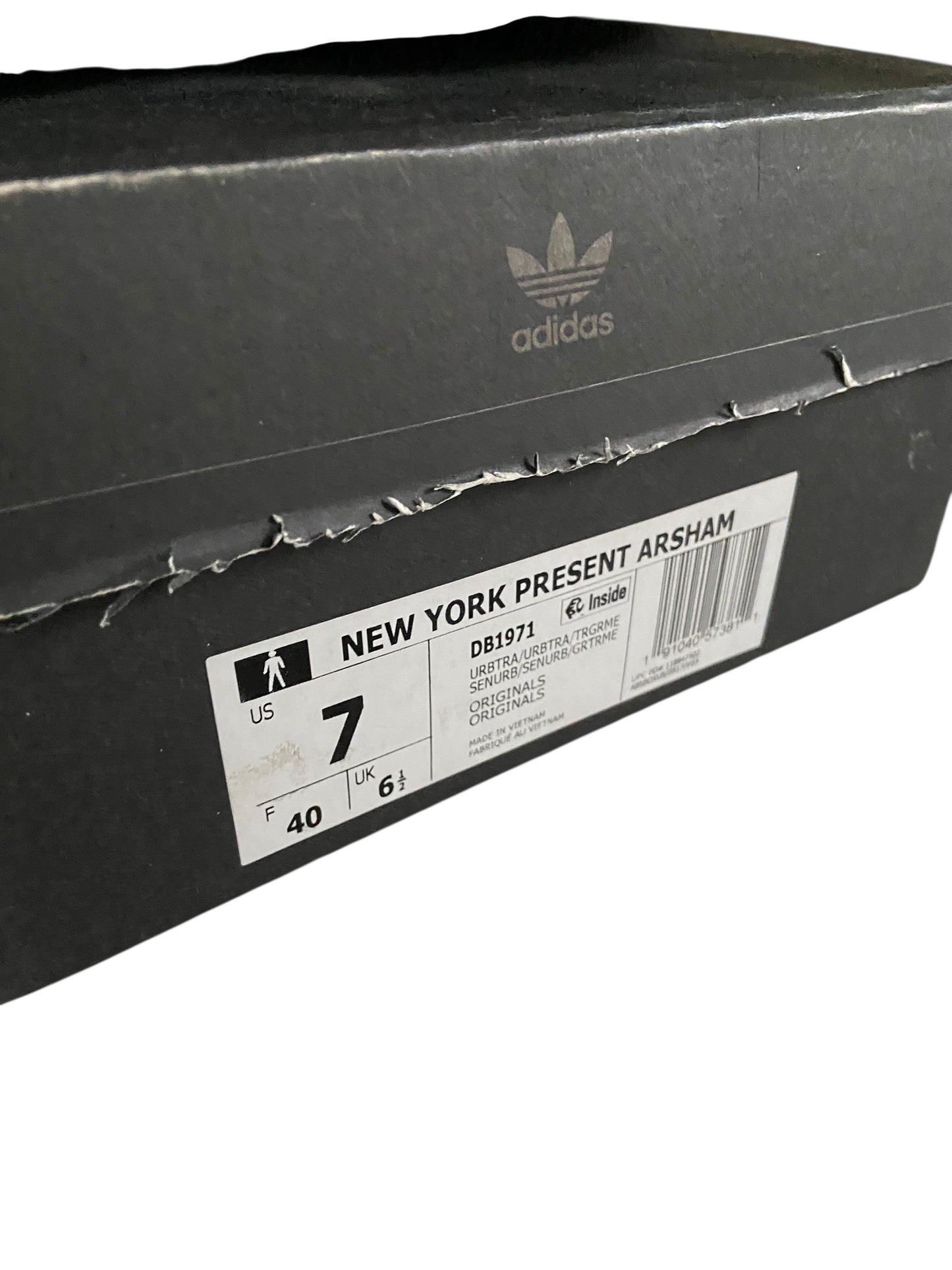 Preowned adidas New York Present Daniel Asham Grey Sz 7M/8.5W