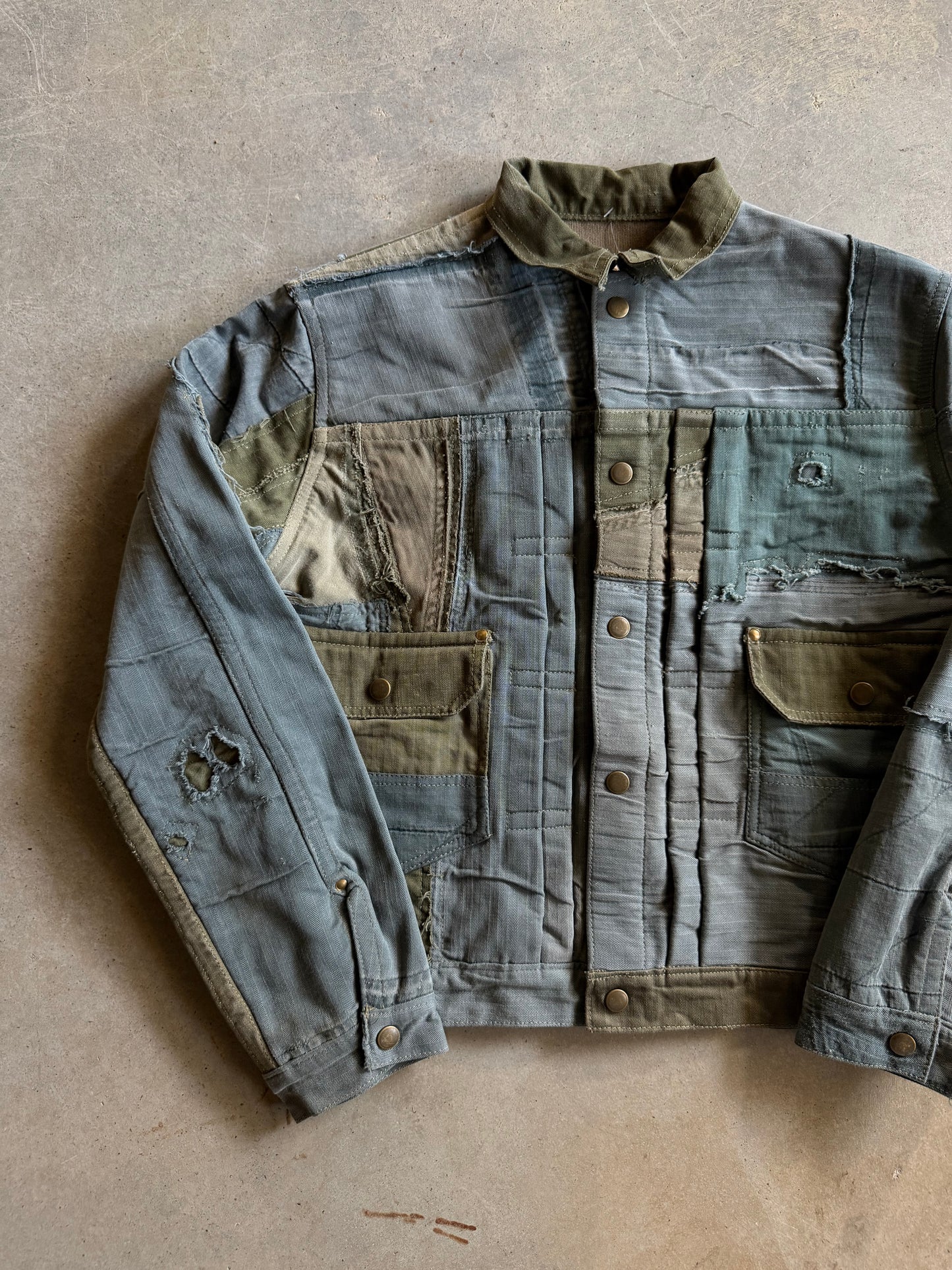 Reworked david turner Hot Crust Zombie Type 2 Jacket Sz M