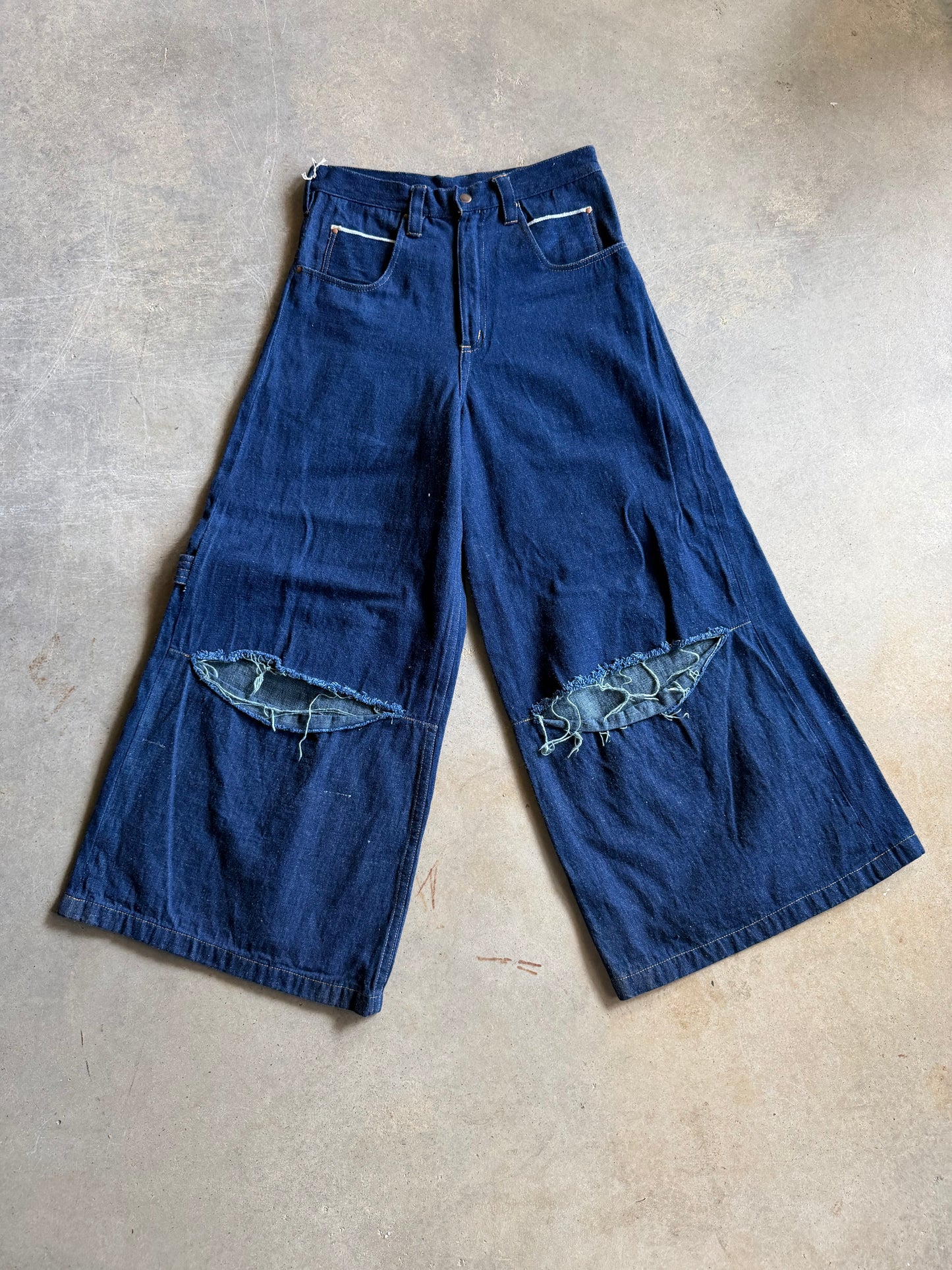 Reworked david turner Selvedge JNCO Style Rave Pants Sz 30x30