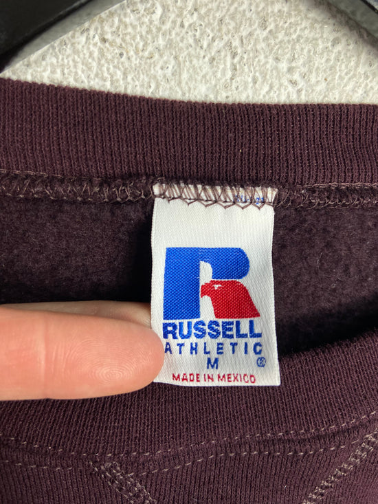 VTG Russell Athletic Burgundy Crewneck Sz M