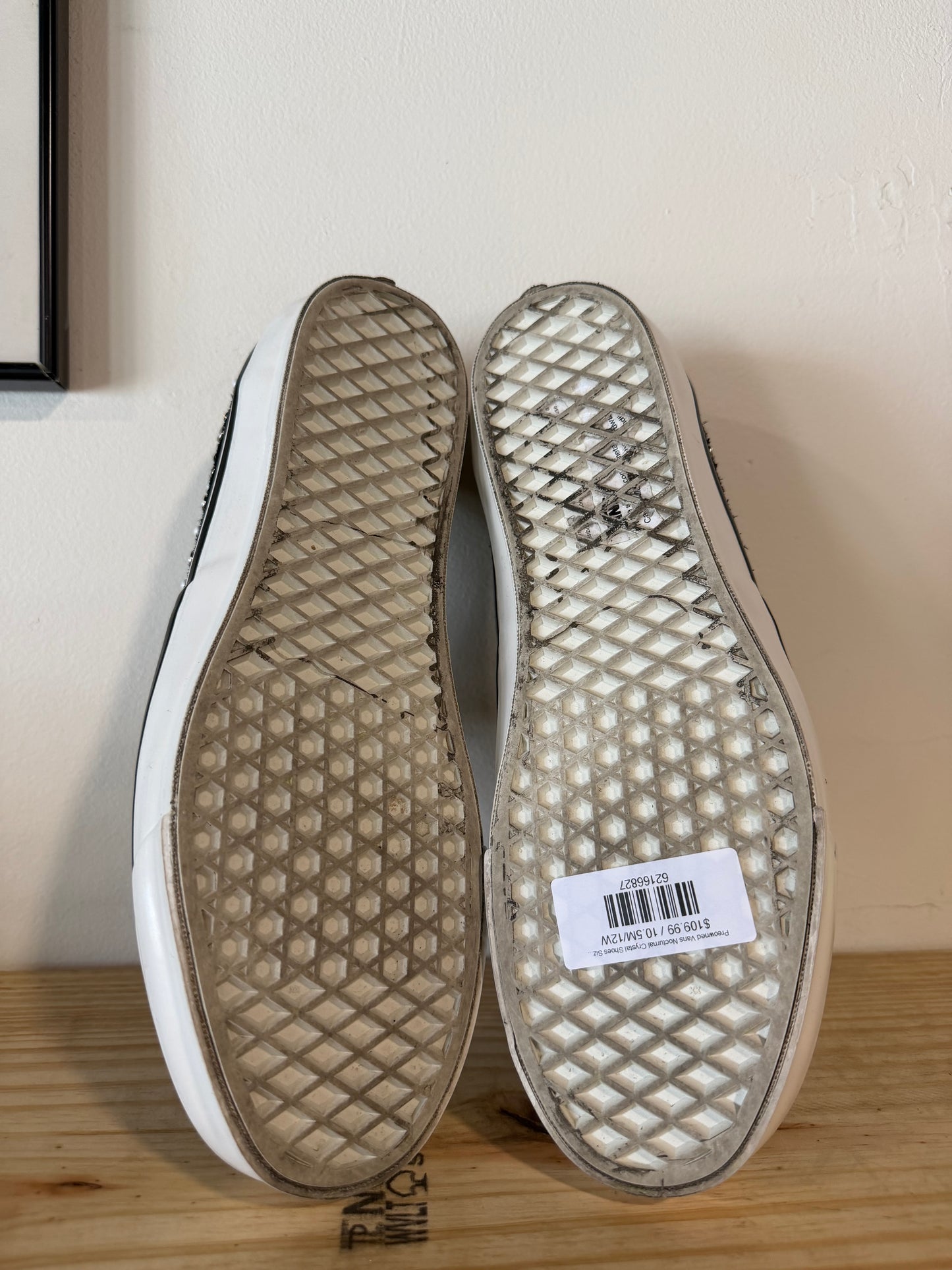 Preowned Vans Nocturnal Crystal Shoes Size 10.5M/12W
