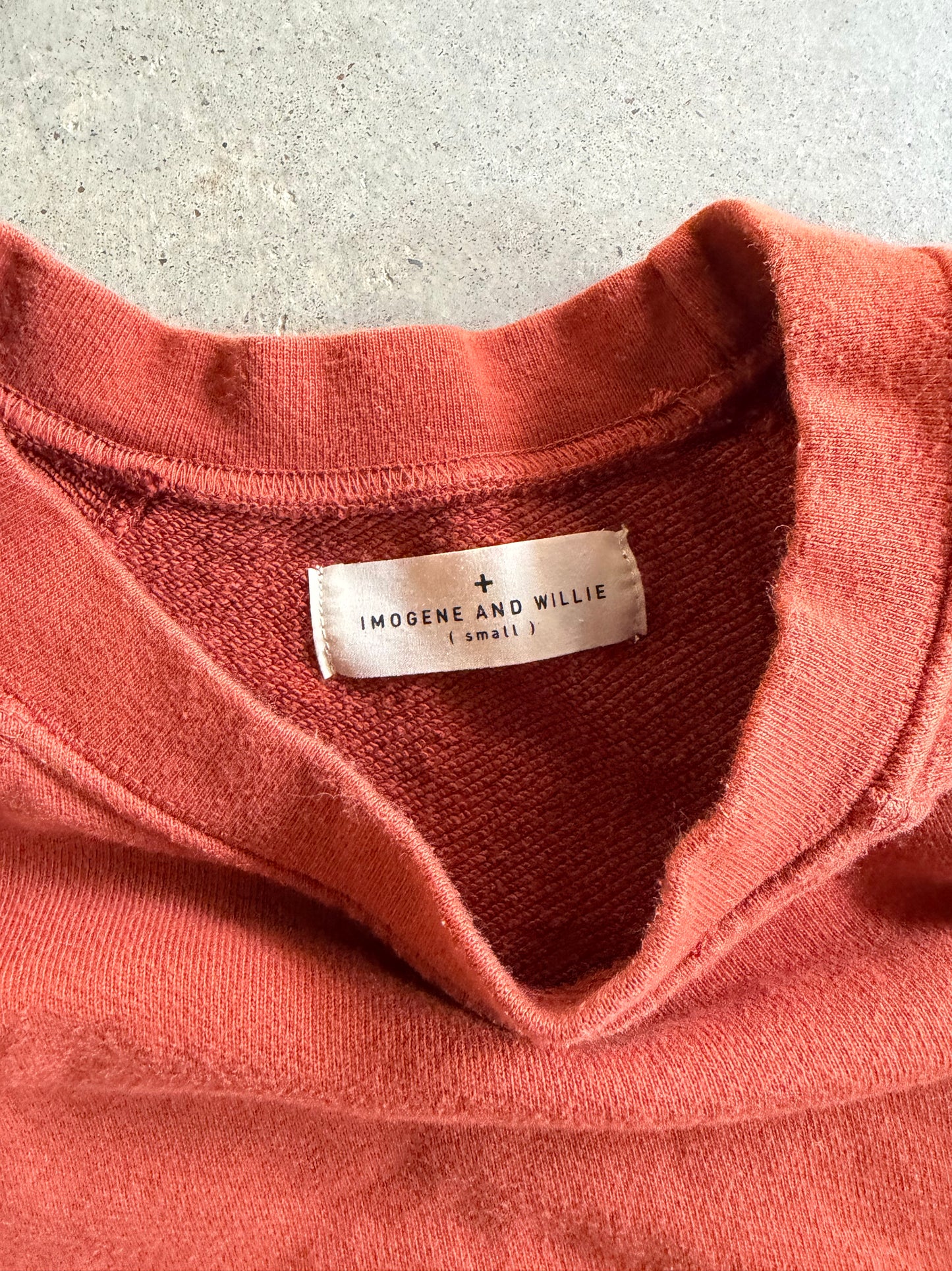 Women's Imogene & Willie Orange SS Sweatshirt Sz S